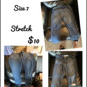 Rewash distressed stretch jeans Juniors